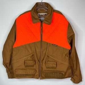 Vintage Gamehide Duck Hunting Shooting Brown Orange Jacket Size XL
